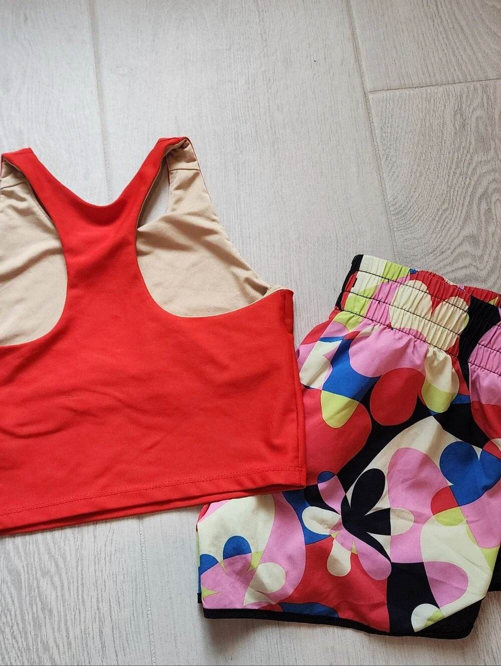Girls Red Matching Athletic Set - Picture 4 of 4